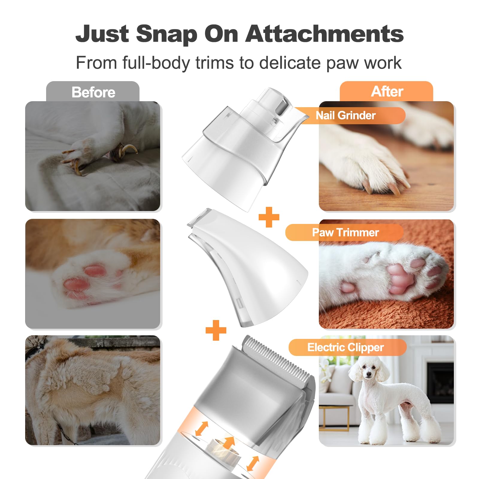 Amazon | ペット用 バリカン 犬 猫美容器 ペットグルーミングセット